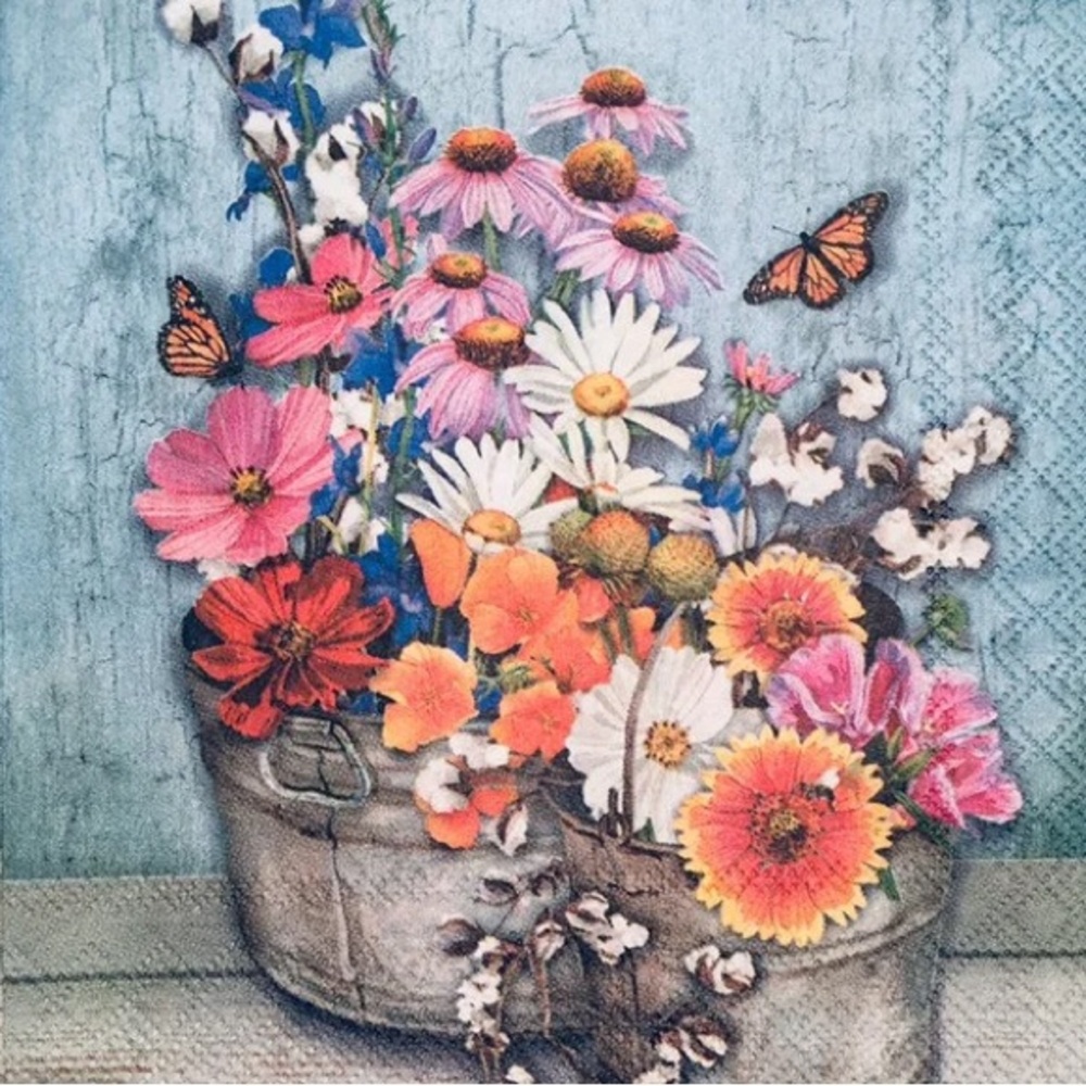 IHR Flowers at Home Paper Luncheon Napkins, 20 ct